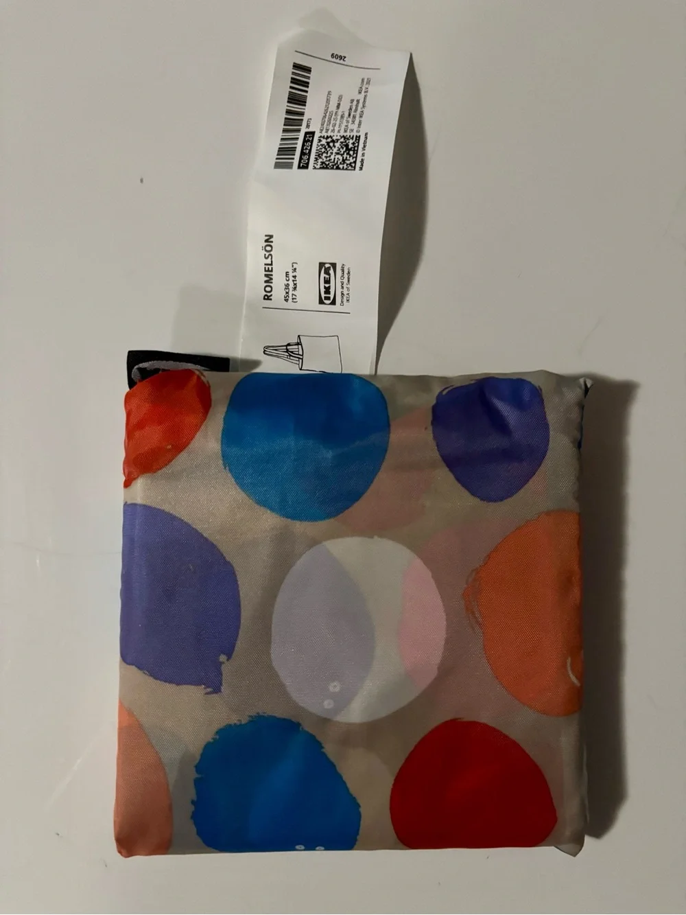 NWT IKEA Foldable Shopping bag- multicolored Balloons 🎈design